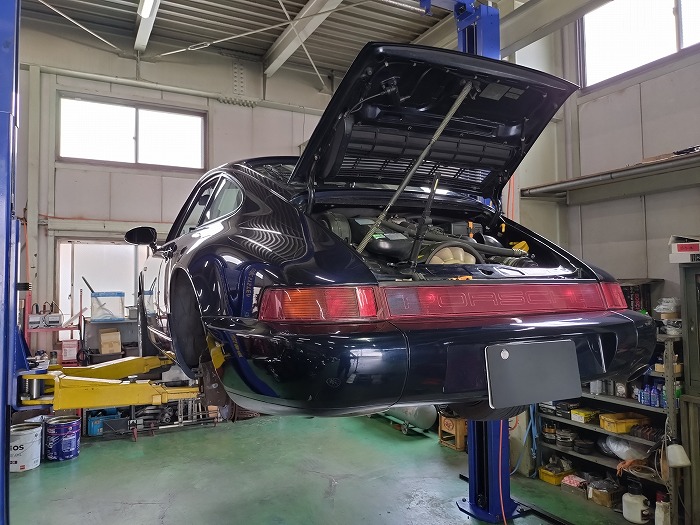 ポルシェ964クィック無料点検作業